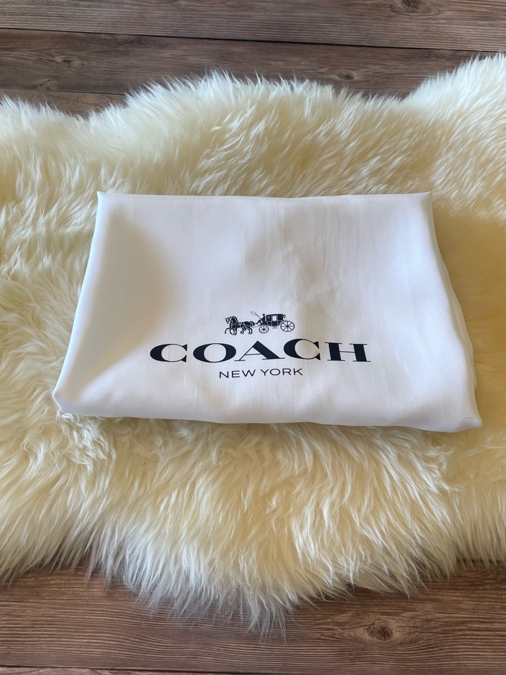 Coach White Satin Dust Bag ~ 19 x 23 inches